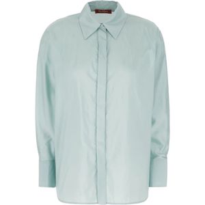 Max Mara, Dames, Blouses & Shirts, Groen, Maat: 2XS Zijde,