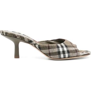 Burberry, Dames, Schoenen, Bruin, Maat: 36 EU Linnen,