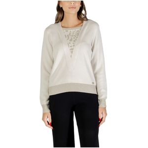 Liu Jo, Dames, Truien, Wit, Maat: XS Viscose,