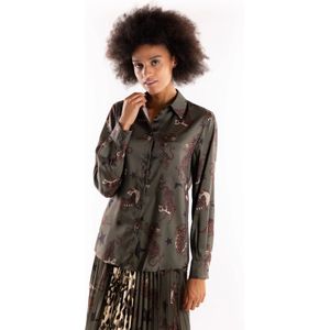 5Progress, Dames, Blouses & Shirts, Groen, Maat: S Poliester,