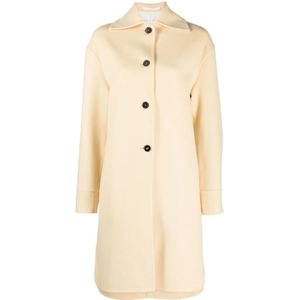 Jil Sander, Dames, Mantels, Beige, Maat: M Wol,
