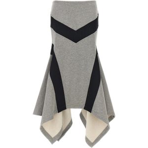 The Attico, Dames, Rokken, Grijs, Maat: XS Katoen,