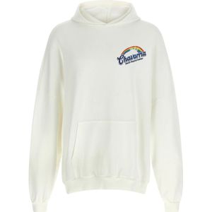 Willy Chavarria, Heren, Sweatshirts & Hoodies, Wit, Maat: M Katoen,
