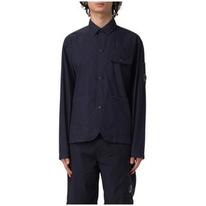 C.p. Company, Heren, Jassen, Blauw, Maat: M Katoen,