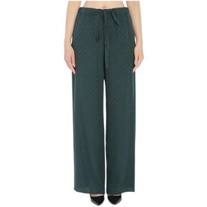 Gucci, Dames, Broeken, Groen, Maat: 3XS Zijde,