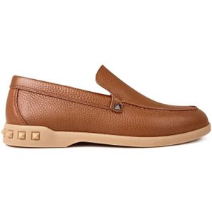 Valentino, Heren, Schoenen, Bruin, Maat: 42 EU Leer,