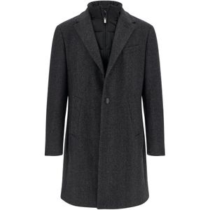 Boggi Milano, Heren, Mantels, Grijs, Maat: S Wol,