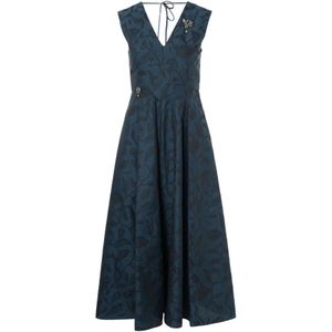 Max Mara, Dames, Jurken, Blauw, Maat: 2XS