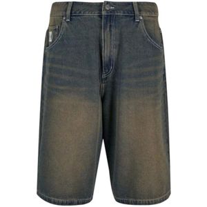 Karl Kani, Heren, Korte broeken, Blauw, Maat: W36 Denim,
