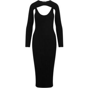 Wolford, Dames, Jurken, Zwart, Maat: S Katoen,