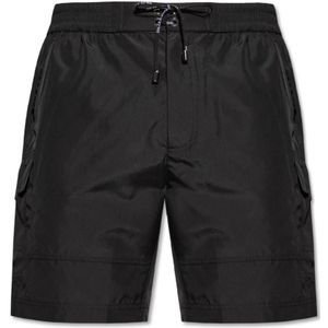 Dolce & Gabbana, Heren, Badkleding, Zwart, Maat: XS Poliester,