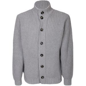 Dell'oglio, Heren, Truien, Grijs, Maat: XL Kasjmier,