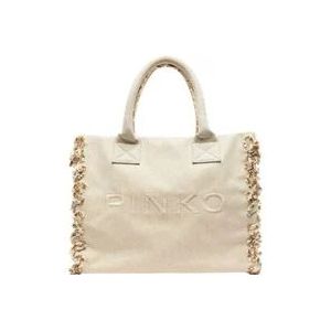 Pinko Shoulder Bags , Beige , Dames , Maat: ONE Size