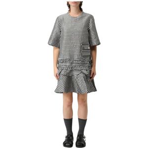 Ganni, Dames, Jurken, Veelkleurig, Maat: M