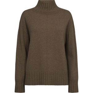 MOS Mosh, Dames, Truien, Bruin, Maat: XS Kasjmier,