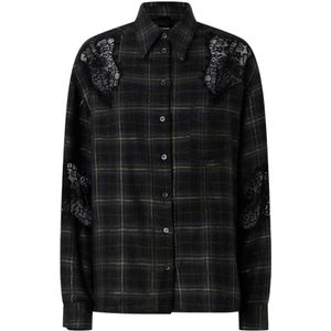 Pinko, Dames, Overhemden, Grijs, Maat: XS Viscose,