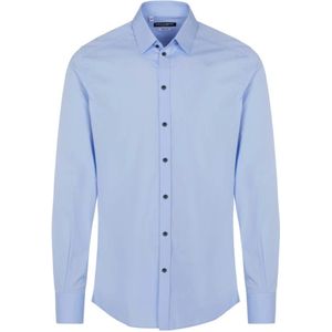 Dolce & Gabbana, Heren, Overhemden, Blauw, Maat: S