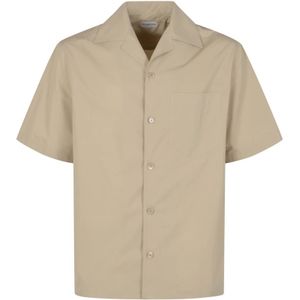 Burberry, Heren, Overhemden, Beige, Maat: L Katoen,
