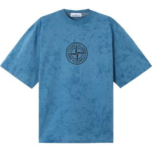 Stone Island, Heren, Tops, Blauw, Maat: S