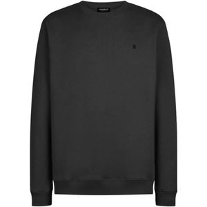 Dondup, Heren, Sweatshirts & Hoodies, Zwart, Maat: L Katoen,