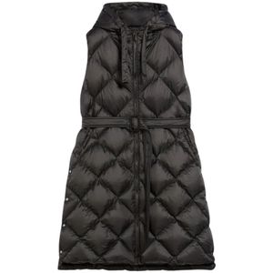 Max Mara, Dames, Jassen, Zwart, Maat: 2XS Nylon,