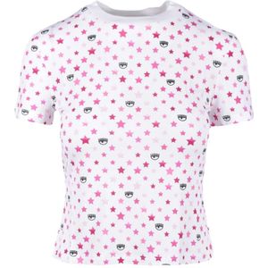 Chiara Ferragni Collection, Dames, Tops, Veelkleurig, Maat: S Viscose,
