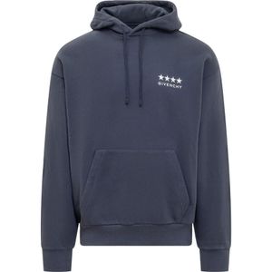 Givenchy, Heren, Sweatshirts & Hoodies, Blauw, Maat: XS Katoen,