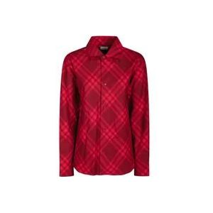 Burberry Rode Geruite Overhemd , Red , Dames , Maat: 4XS