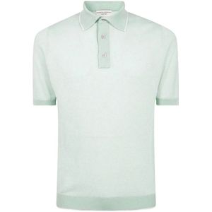 Filippo De Laurentiis, Heren, Tops, Groen, Maat: L Katoen,