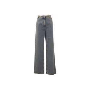 Burberry Hoog getailleerde relaxte jeans , Blue , Dames , Maat: 2XS