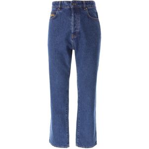 Msgm, Heren, Jeans, Blauw, Maat: S Katoen,