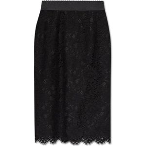 Dolce & Gabbana, Dames, Rokken, Zwart, Maat: M