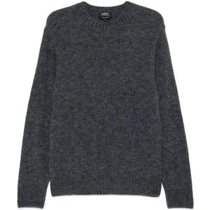 A.p.c., Heren, Truien, Blauw, Maat: XL Wol,
