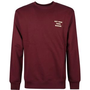 Drole de Monsieur, Heren, Sweatshirts & Hoodies, Rood, Maat: XL Katoen,