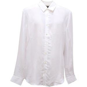 Patrizia Pepe, Heren, Overhemden, Wit, Maat: XL Viscose,