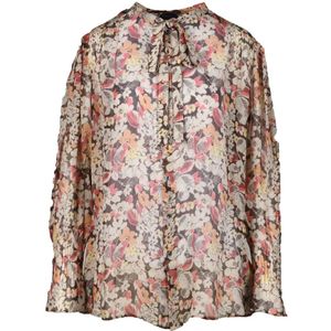 Polo Ralph Lauren, Dames, Blouses & Shirts, Veelkleurig, Maat: 3XL Viscose,