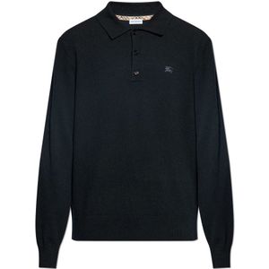Burberry, Heren, Truien, Zwart, Maat: M Kasjmier,
