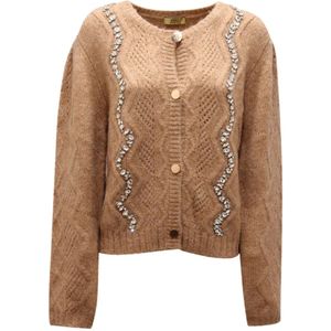 PHO Firenze, Dames, Truien, Beige, Maat: L Wol,
