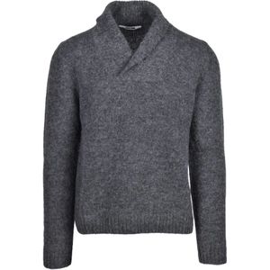 Mauro Grifoni, Heren, Truien, Grijs, Maat: S Wol,