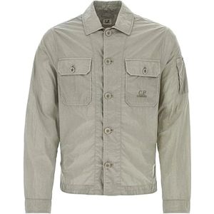C.p. Company, Heren, Jassen, Grijs, Maat: M Poliester,