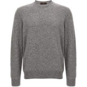 Zanone, Heren, Truien, Grijs, Maat: 4XL Wol,