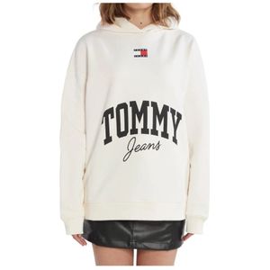 Tommy Hilfiger, Dames, Sweatshirts & Hoodies, Beige, Maat: XS