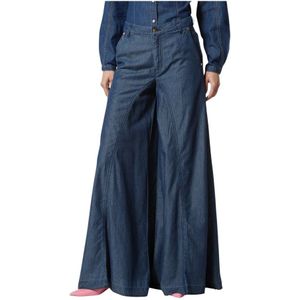 Silvian Heach, Dames, Jeans, Blauw, Maat: W34 Denim,