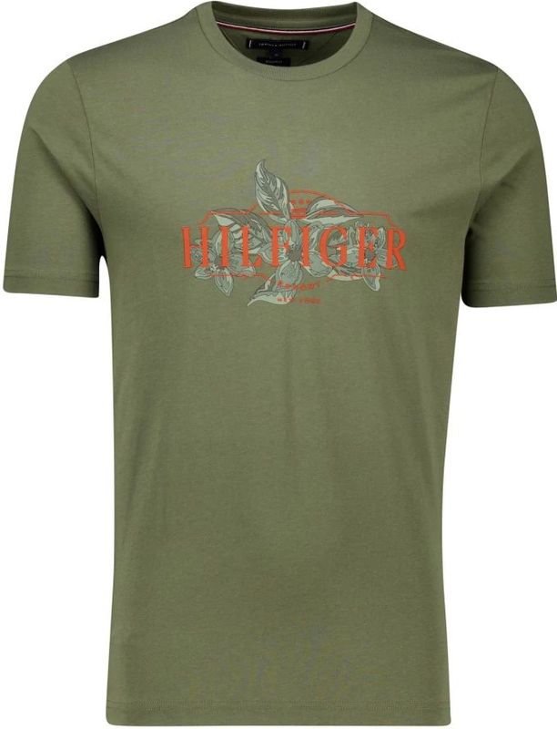 TOMMY HILFIGER Shirt  groen / olijfgroen / donkergroen / kreeft