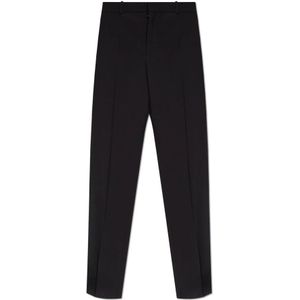 Saint Laurent, Heren, Broeken, Zwart, Maat: 2XL Wol,