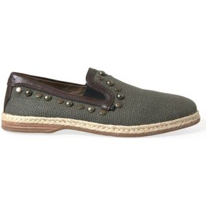 Dolce & Gabbana - Espadrilles - Zwart - Canvas - Leer