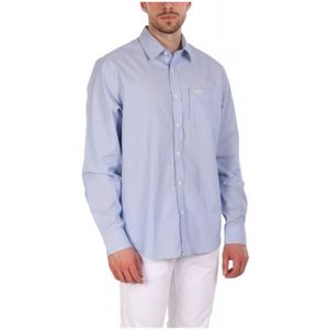 Guess, Heren, Overhemden, Blauw, Maat: S Katoen,