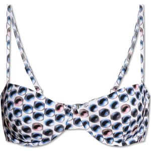 Tory Burch, Dames, Badkleding, Blauw, Maat: L Nylon,