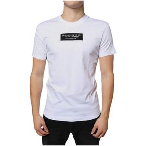 Dolce & Gabbana - DG Applique Casual T-shirt - Wit - Katoen