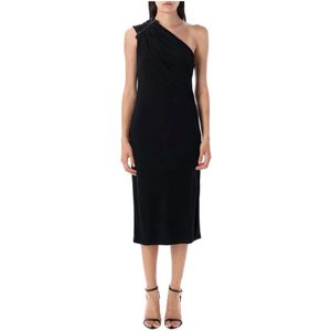 Tom Ford, Dames, Jurken, Zwart, Maat: XS Viscose,